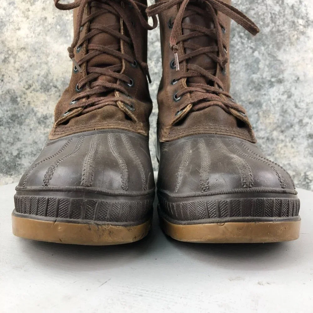 Sorel Men's Size 11 Kaufman Canada Ice Pac Wool Lined Lace-Up Winter Boots FAIR